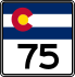 State Highway 75 marker