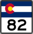 State Highway 82 marker