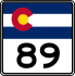 State Highway 89 marker