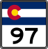State Highway 97 marker