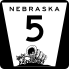 Nebraska Highway 5 marker