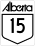 Alberta Highway 15 shield