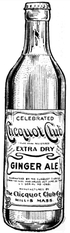 A bottle of Clicquot Club Ginger Ale, the soft drink for which the company was best known for.