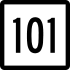 Route 101 marker