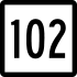 Route 102 marker