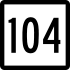 Route 104 marker