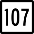 Route 107 marker