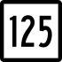 Route 125 marker