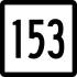 Route 153 marker