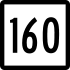 Route 160 marker