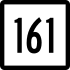Route 161 marker