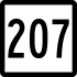 Route 207 marker