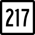 Route 217 marker