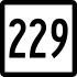Route 229 marker