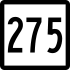 Route 275 marker