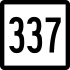 Route 337 marker