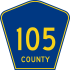 County Road 105 marker