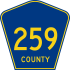 County Road 259 marker