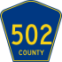 County Route 502 marker