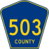 County Route 503 marker