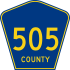 County Route 505 marker