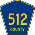 County Route 512 marker