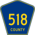 County Route 518 marker