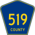 County Route 519 marker