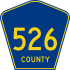 County Route 526 marker