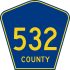 County Route 532 marker