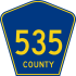 County Route 535 marker