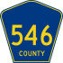 County Route 546 marker
