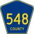 County Route 548 marker