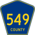 County Route 549 marker