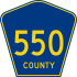 County Route 550 marker