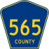 County Route 565 marker