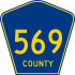 County Route 569 marker