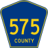 County Route 575 marker
