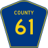County State-Aid Highway 61 marker