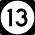 Route 13 marker