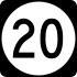 Delaware Route 20 marker