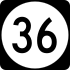 Delaware Route 36 marker