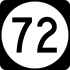 Delaware Route 72 marker