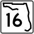 State Road 16 marker