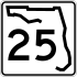 State Road 25 marker