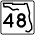 Florida State Road 48 marker