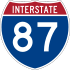 Interstate 87 marker