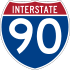 Interstate 90 marker