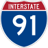 Interstate 91 marker