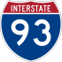 Interstate 93 marker